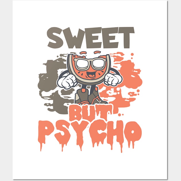 Sweet Psycho Cute Waffles Wall Art by ShirtyLife